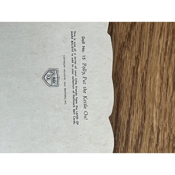 1947 - Vintage Hallmark Greeting Card Number 15 - Polly, Put The Kettle On - Picture 8 of 8